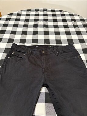 AG Adriano Goldschmied The Dylan Slim Skinny Black Jeans Size 37 x 32